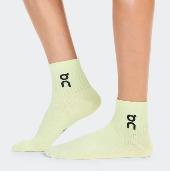 On Logo Sock Mid 3P Lemonade/Tin