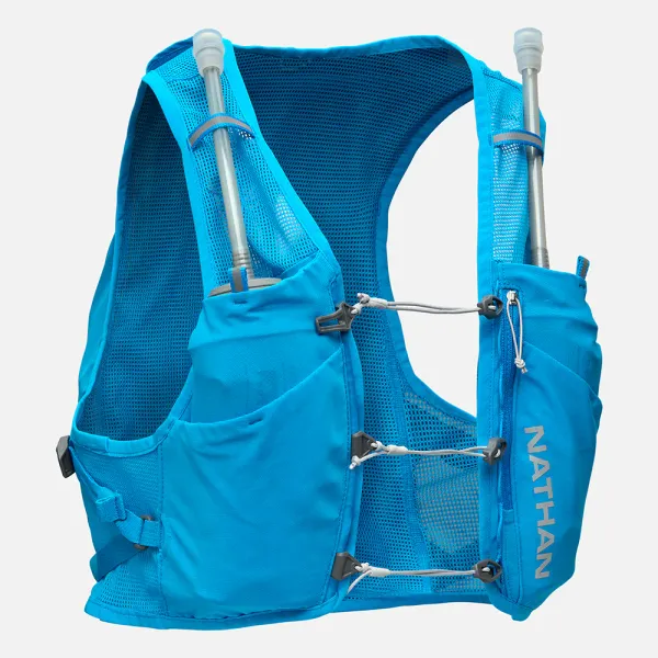 Nathan Pinnacle Breeze 4 Liter Hydration Race Vest Electric Blue/Reflective Silver