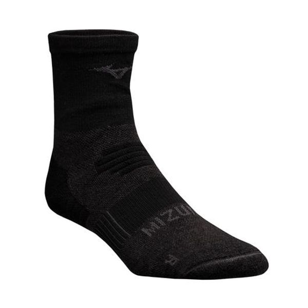 Mizuno Breath Thermo Racer Mid Sock BLACK