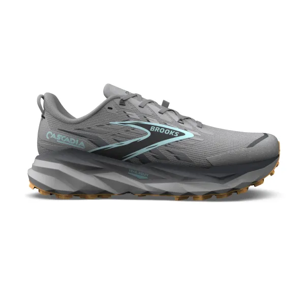 Brooks Men's Cascadia 19 Alloy/Ebony/Orange