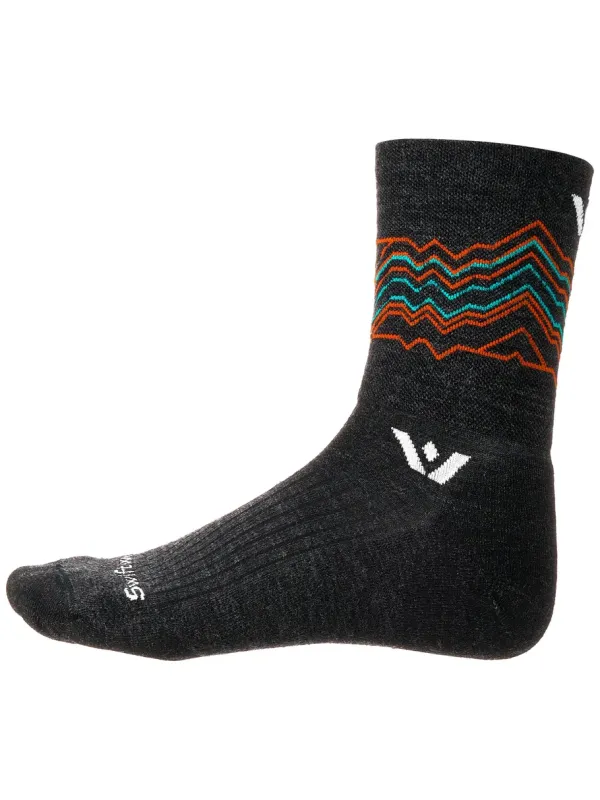 Swiftwick Pursuit Quarter Crew Coal/Copper