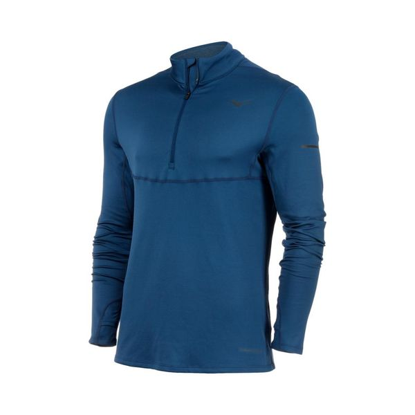 Mizuno Men's Breath Thermo Half Zip Ensign Blue