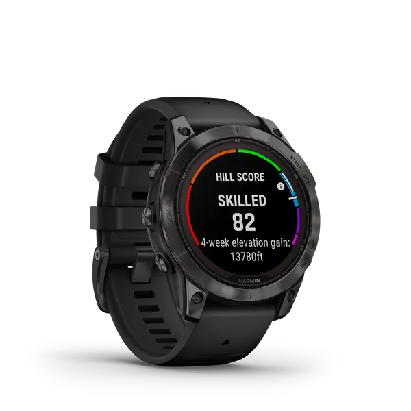 Garmin fenix 7 Pro - Sapphire Solar Edition Carbon Gray DLC Titanium with Black Band