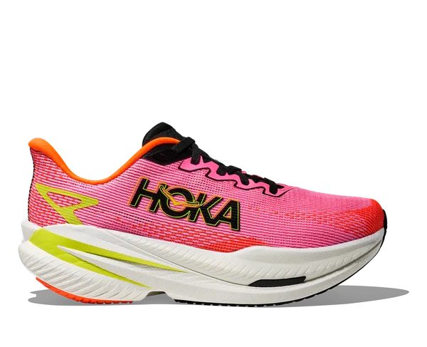 Hoka Women's Mach X 3 neon rose/neon tangerine
