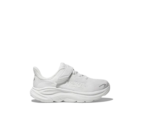 Hoka Kid's CLIFTON 10 LITTLE KIDS WHITE / WHITE