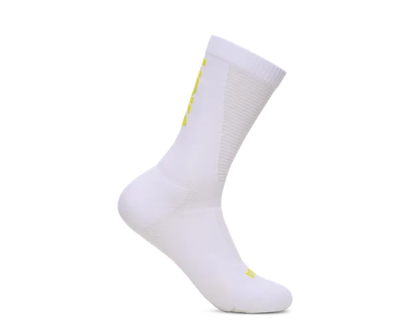Hoka All Gender RACE DAY CREW SOCK WHITE